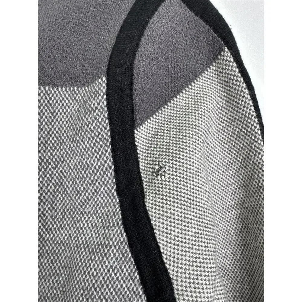 TOCCIN X RTR Grey Knit Midi Color Block Dress Size S with Small Hole